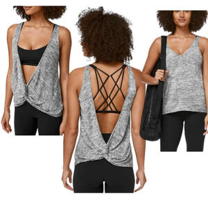 Lululemon Mix and Mingle Tank Heathered Vapor / Melanite size ~6
